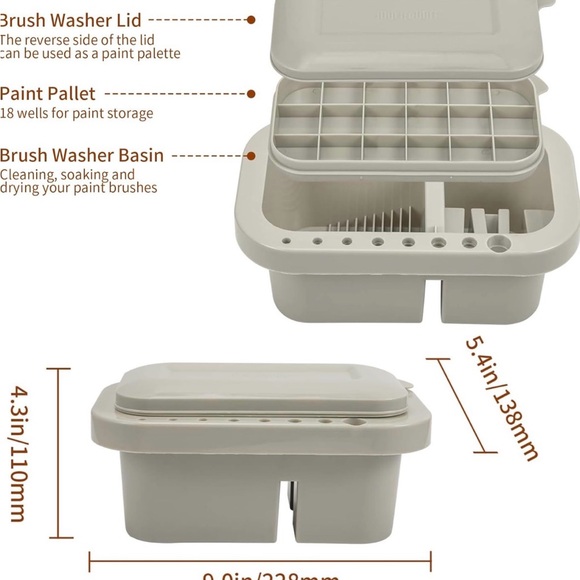 MyLifeUnit Multi Function Paint Brush Cleaner - Picture 3 of 6